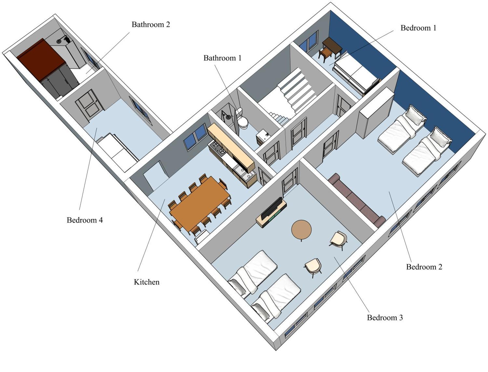 Huge Apartment With Sauna And Free Parking Дуйсбург Экстерьер фото